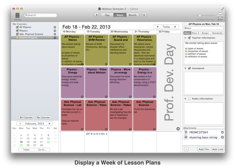 best calendar planner for teachers on mac